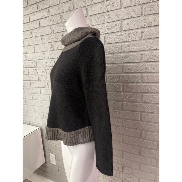 Eileen Fisher Petite Women Wool Turtleneck Cropped Long Sleeve Sweater Size PP - Picture 3 of 6